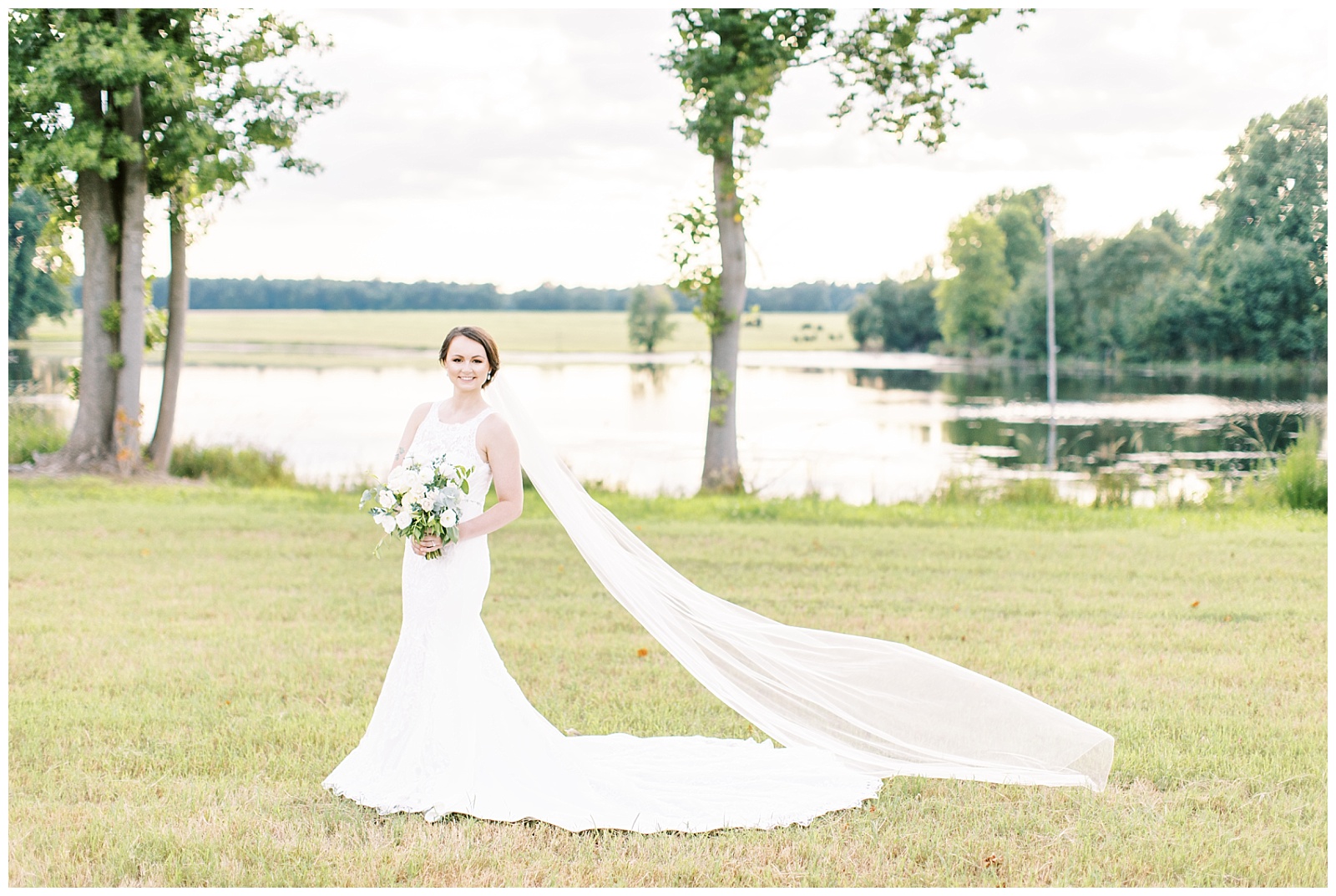 Bridal Portraits at Waters Edge at Tart Farms | Raleigh Wedding Photographer