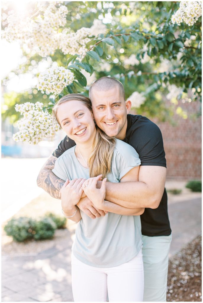summer engagement photo inspiration in the Raleigh NC area
