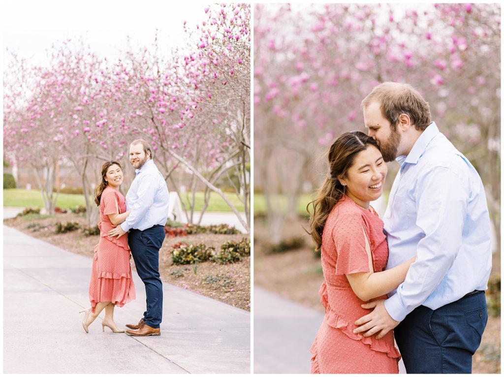 Spring Engagement photo session in Raleigh North Carolina