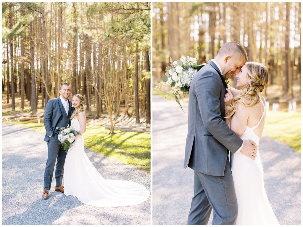 Raleigh NC Wedding at a barn venue in the spring.