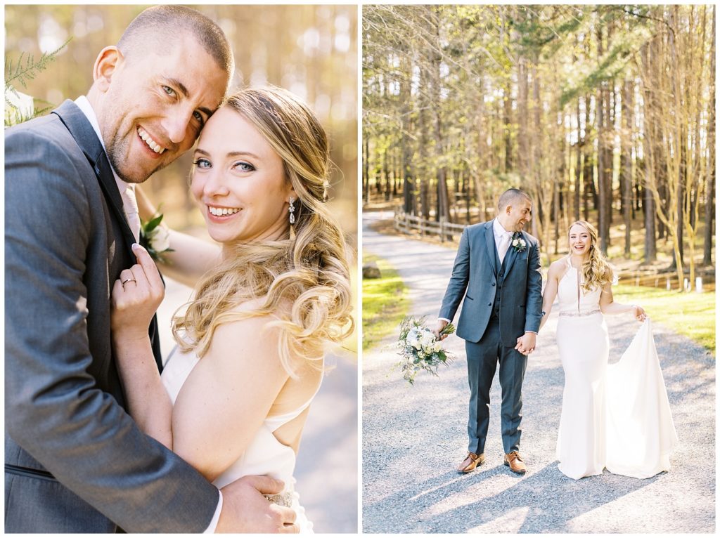 Raleigh NC Wedding at a barn venue in the spring.
