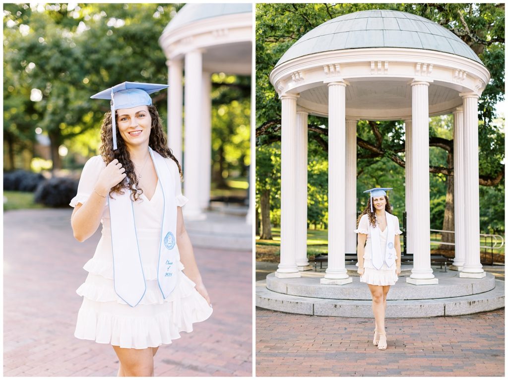 Old Well Grad photos at UNC Chapel Hill.