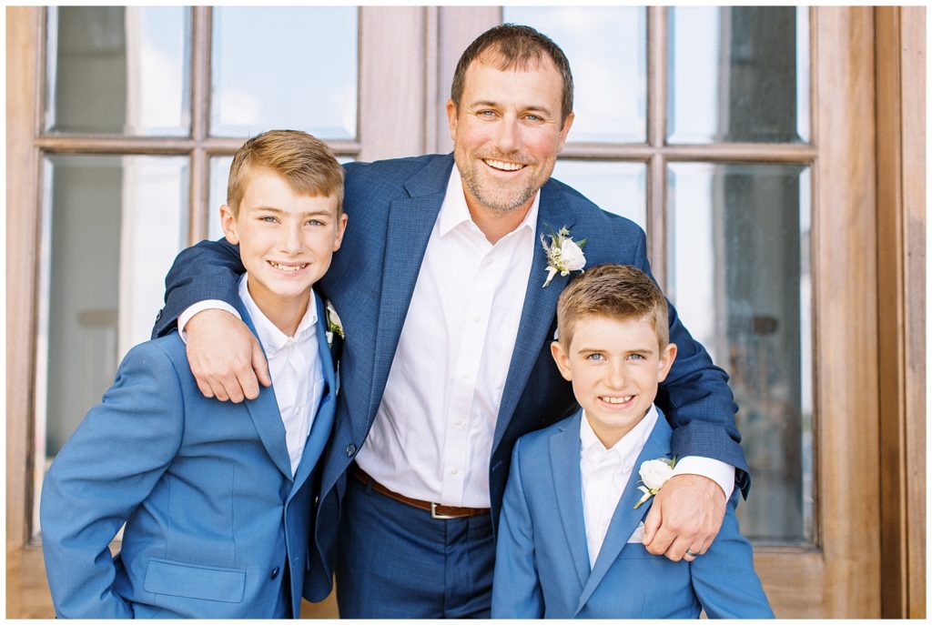 The groom and his two best men.
