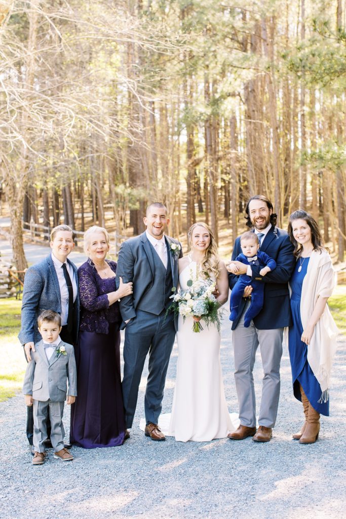 Family photo combinations for your wedding day