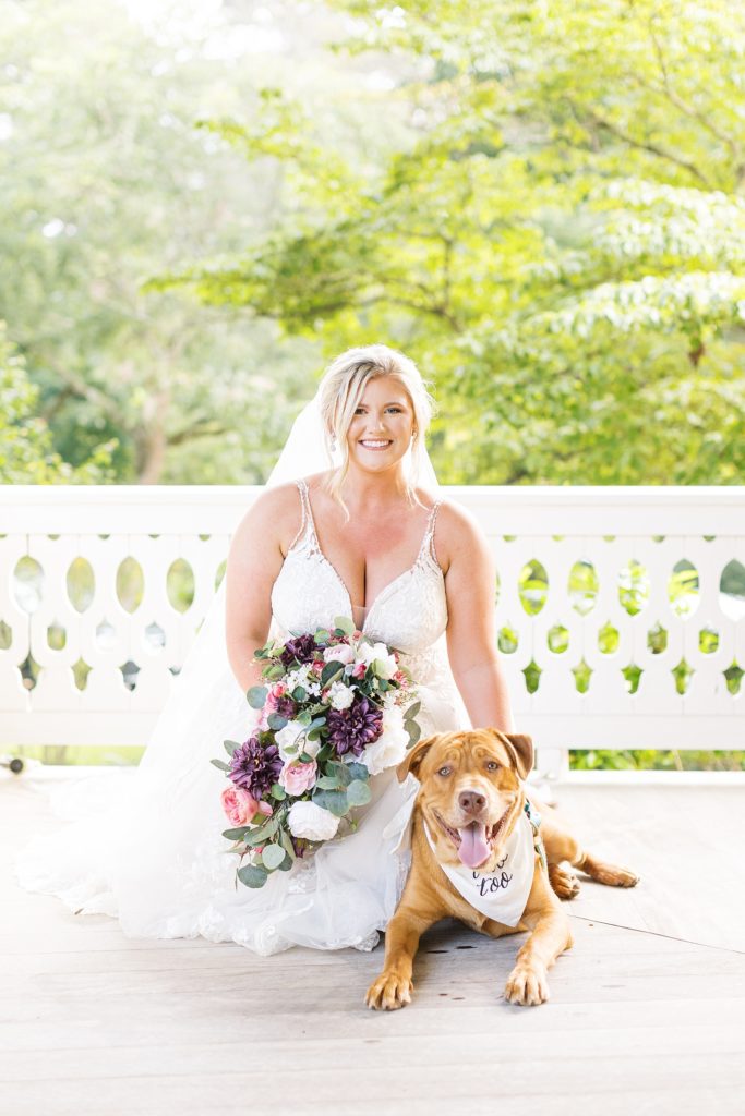 Bridal portraits with your dog.