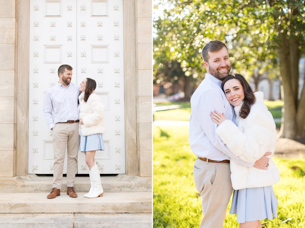 Downtown Raleigh Engagement at the NC Capitol Building | Raleigh NC Wedding Photographer
