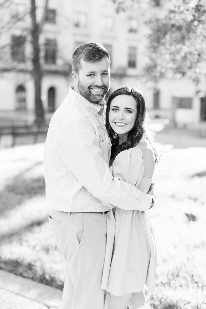 Black and white engagement | Raleigh NC Wedding Photographer