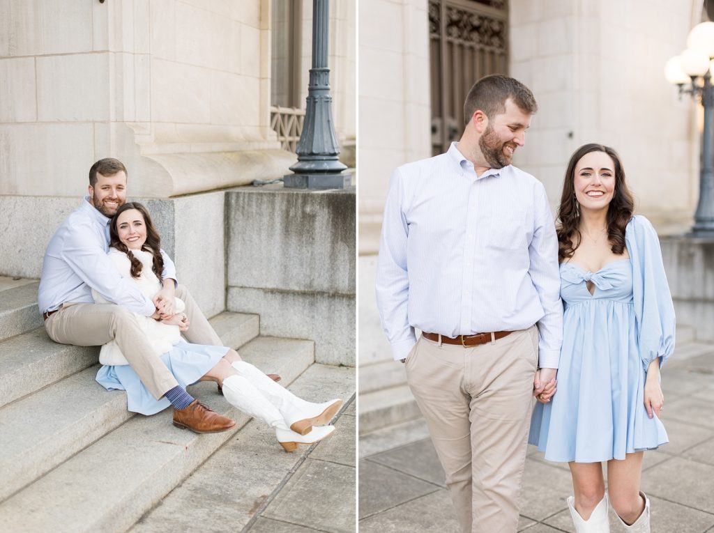 Downtown Raleigh Engagement Photos  
 for Jessica and Scott | Raleigh NC Wedding Photographer