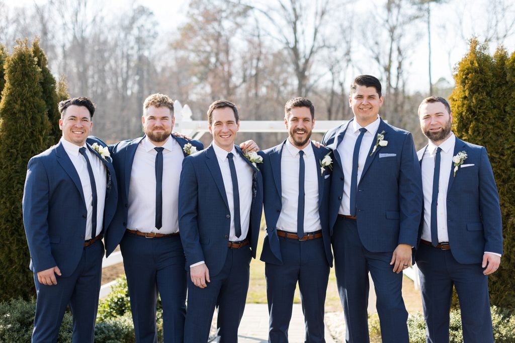 The groom with his groomsmen | Raleigh Wedding Photographer