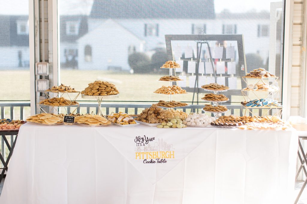 A Pittsburgh cookie table at the reception | Raleigh Wedding Photographer