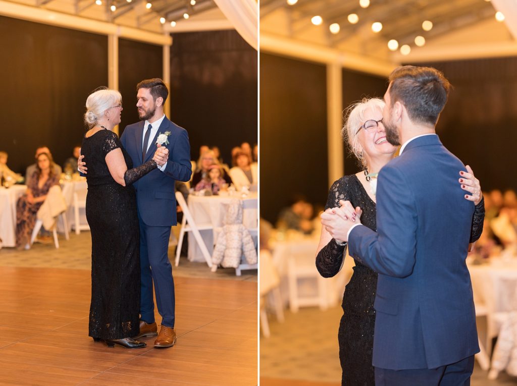The groom shares a dance with his mother | Raleigh Wedding Photographer