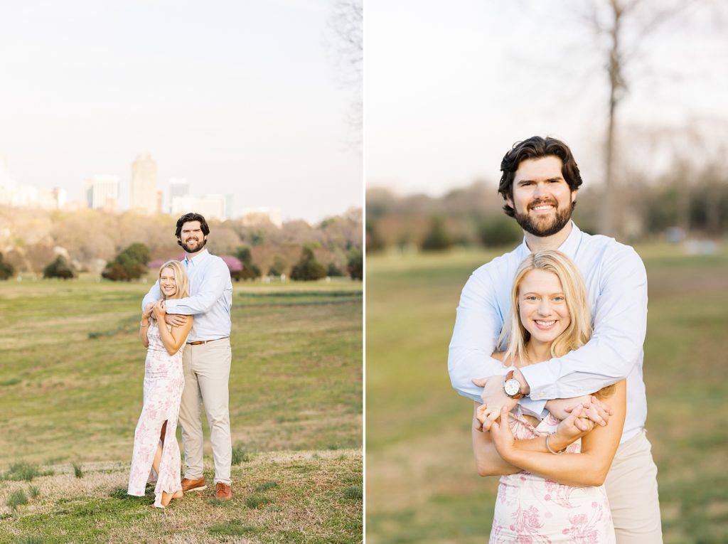 Dorthea Dix daffodil flower engagement photos | Raleigh Engagement Photographer | Sarah Hinckley Photography