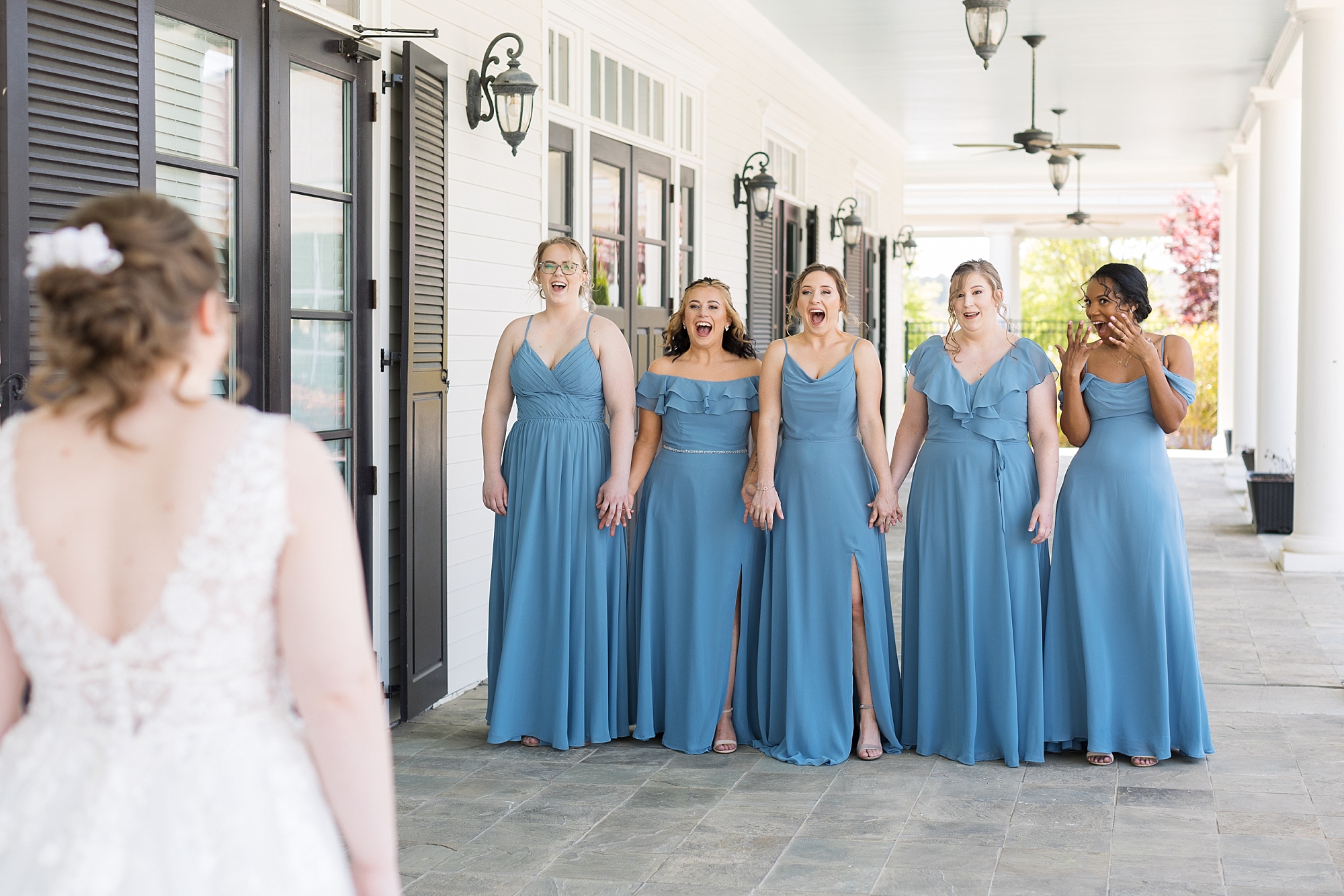 Bridesmaid first look - Raleigh NC Wedding Photographer - Sarah Hinckley Photography