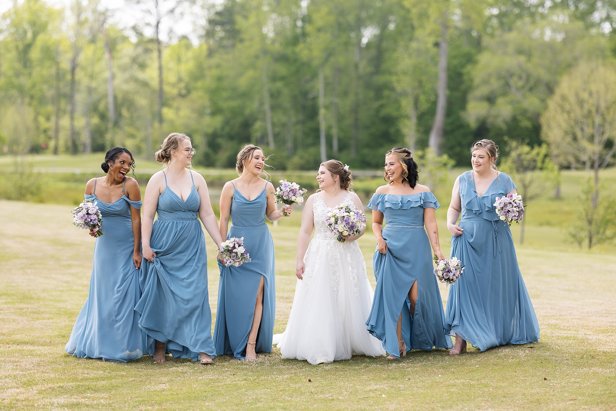 Holly Springs bridal party - Raleigh NC Wedding Photographer - Sarah Hinckley Photography