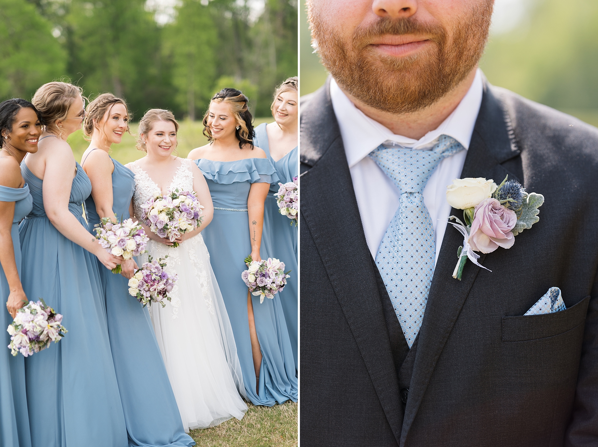 Details of grooms boutonniere - Raleigh NC Wedding Photographer - Sarah Hinckley Photography