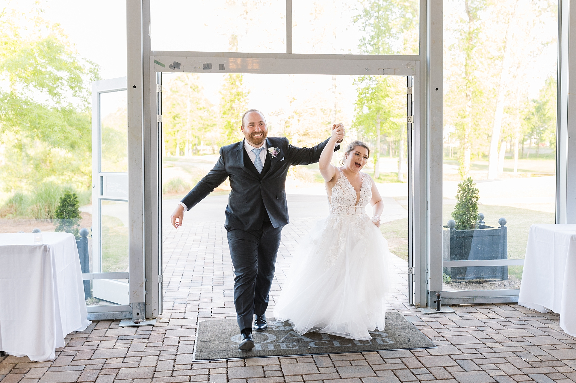 bride and groom entrance - Raleigh NC Wedding Photographer - Sarah Hinckley Photography