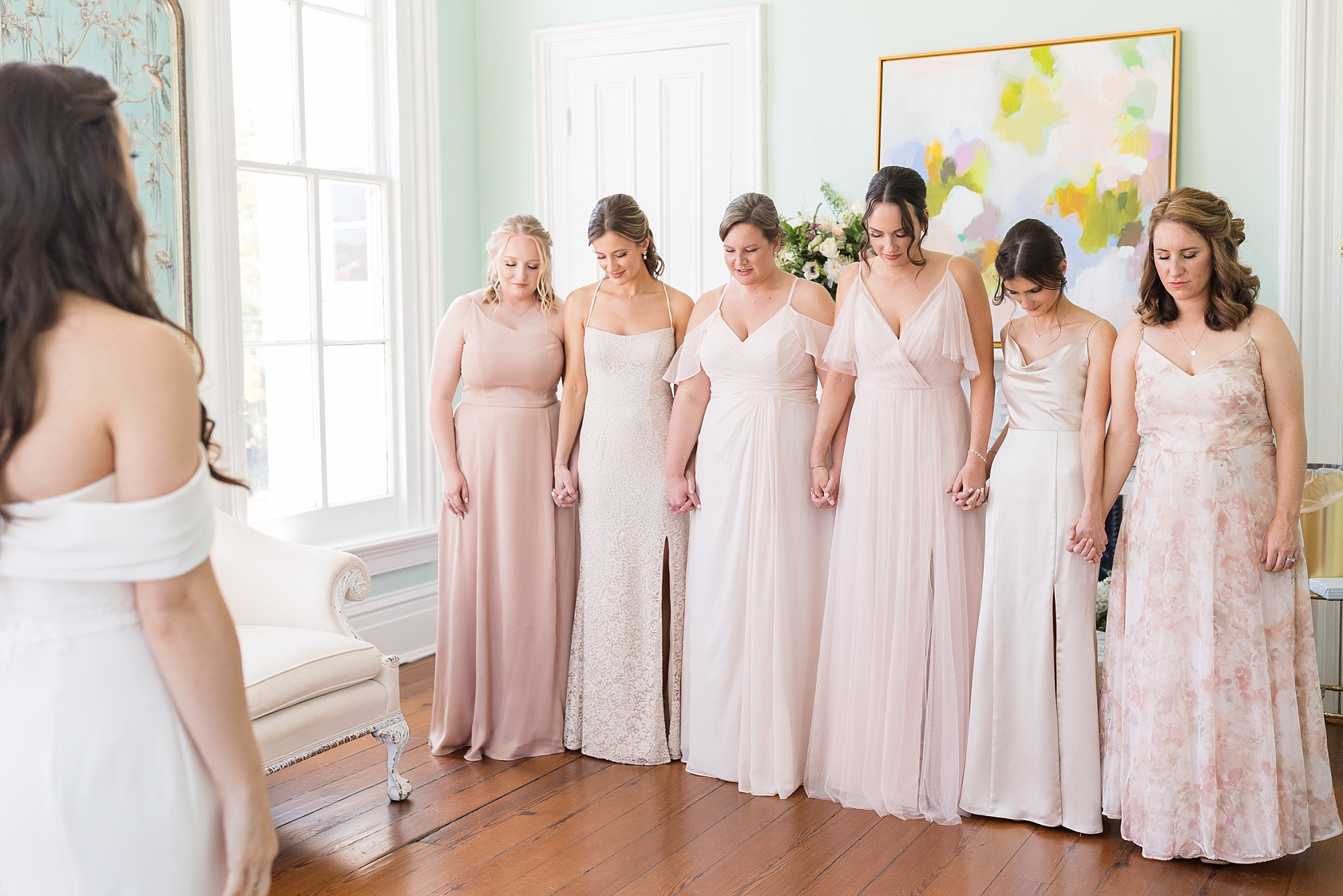 Bridesmaid first look | Merrimon Wynne Wedding | Sarah Hinckley Photography | Raleigh NC Wedding Photographer