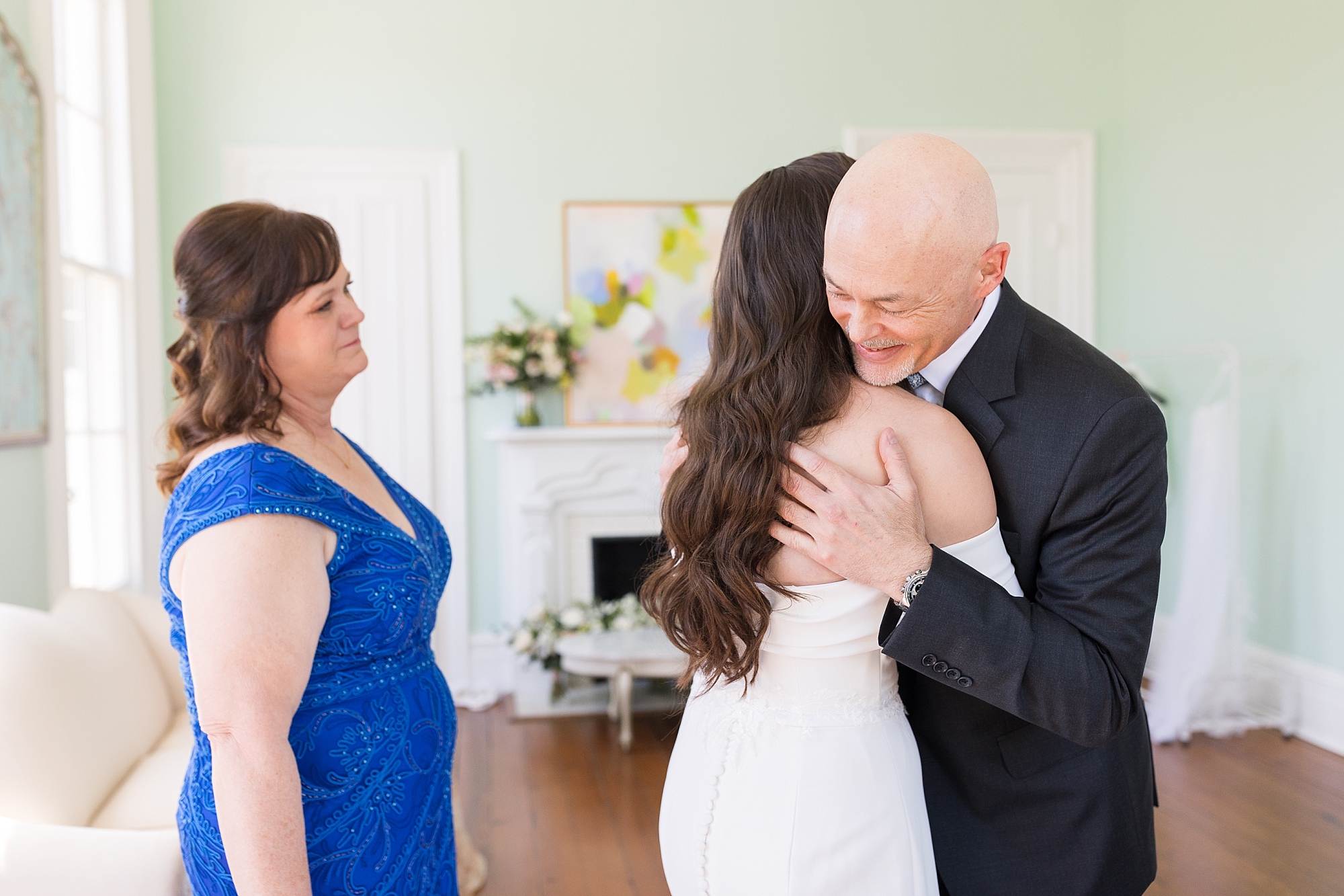 Father of the bride first look | Merrimon Wynne Wedding | Sarah Hinckley Photography | Raleigh NC Wedding Photographer