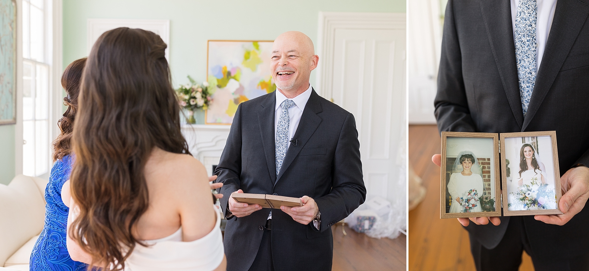 Father of the bride gift of bridal portraits | Merrimon Wynne Wedding | Sarah Hinckley Photography | Raleigh NC Wedding Photographer