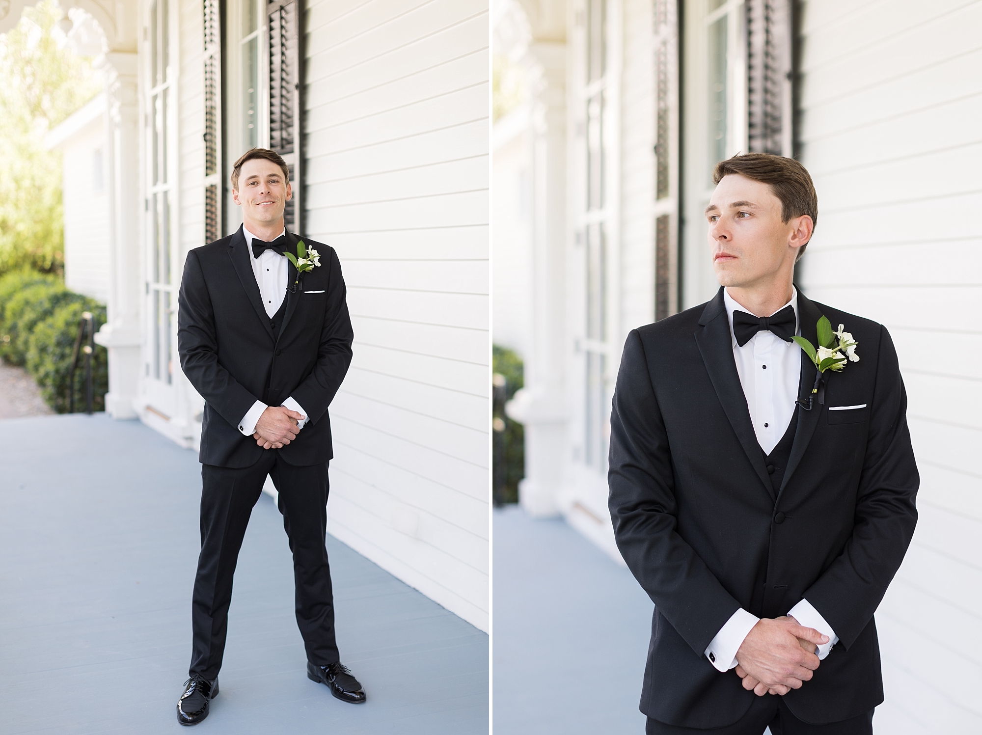 The groom gets ready for his first look | Merrimon Wynne Wedding | Sarah Hinckley Photography | Raleigh NC Wedding Photographer