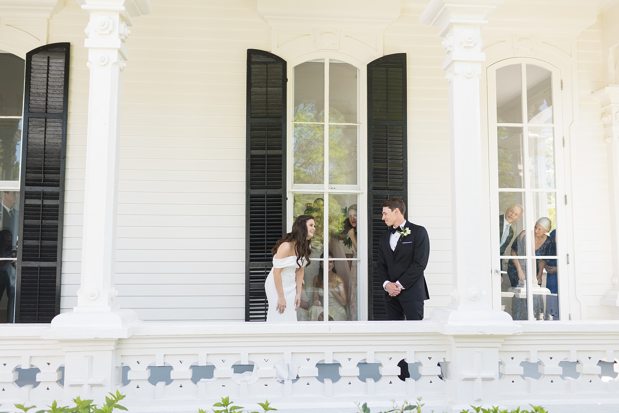 Bride and groom first look | Merrimon Wynne Wedding | Sarah Hinckley Photography | Raleigh NC Wedding Photographer