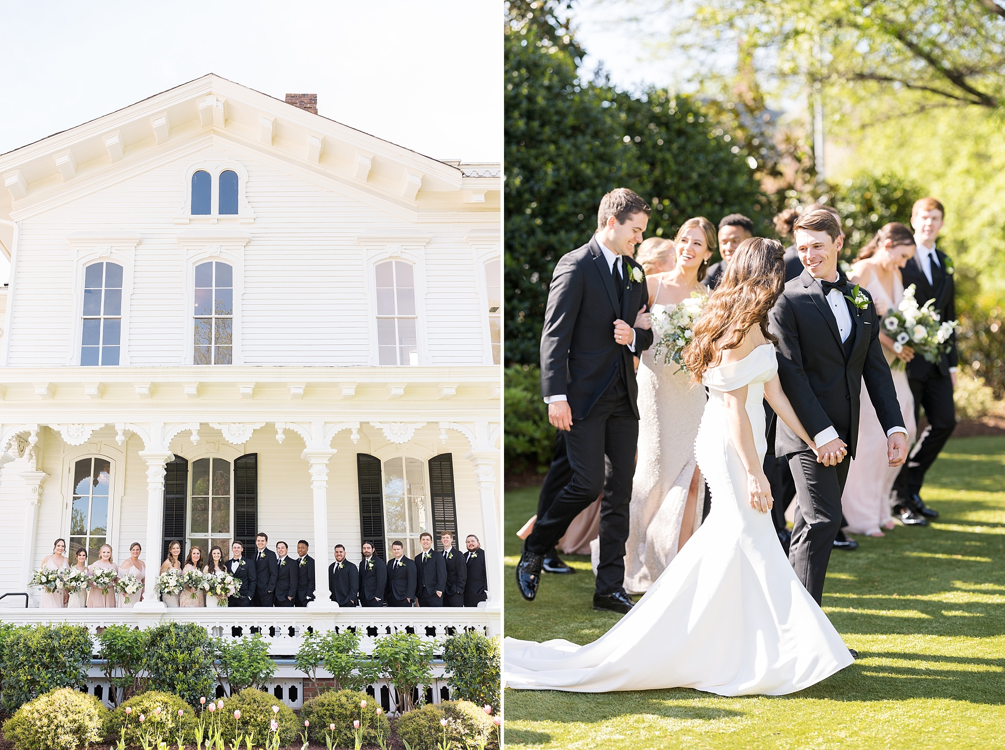 Bridal party photos at Merrimon Wynne  | Merrimon Wynne Wedding | Sarah Hinckley Photography | Raleigh NC Wedding Photographer