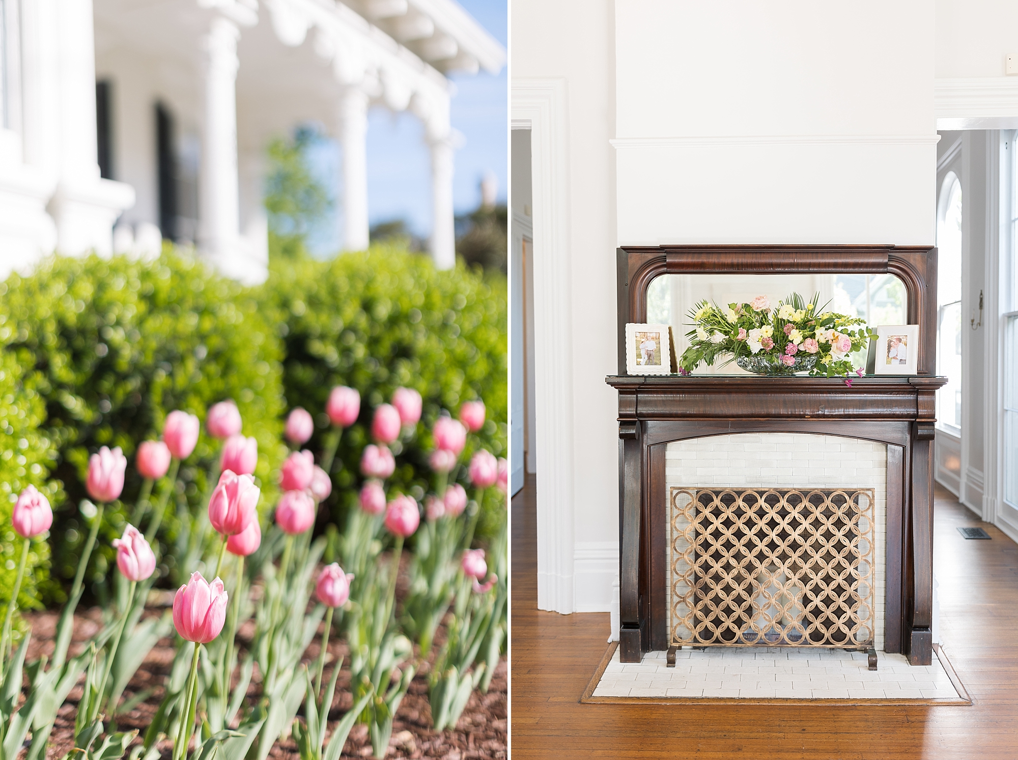 Spring wedding with tulips blooming  | Merrimon Wynne Wedding | Sarah Hinckley Photography | Raleigh NC Wedding Photographer