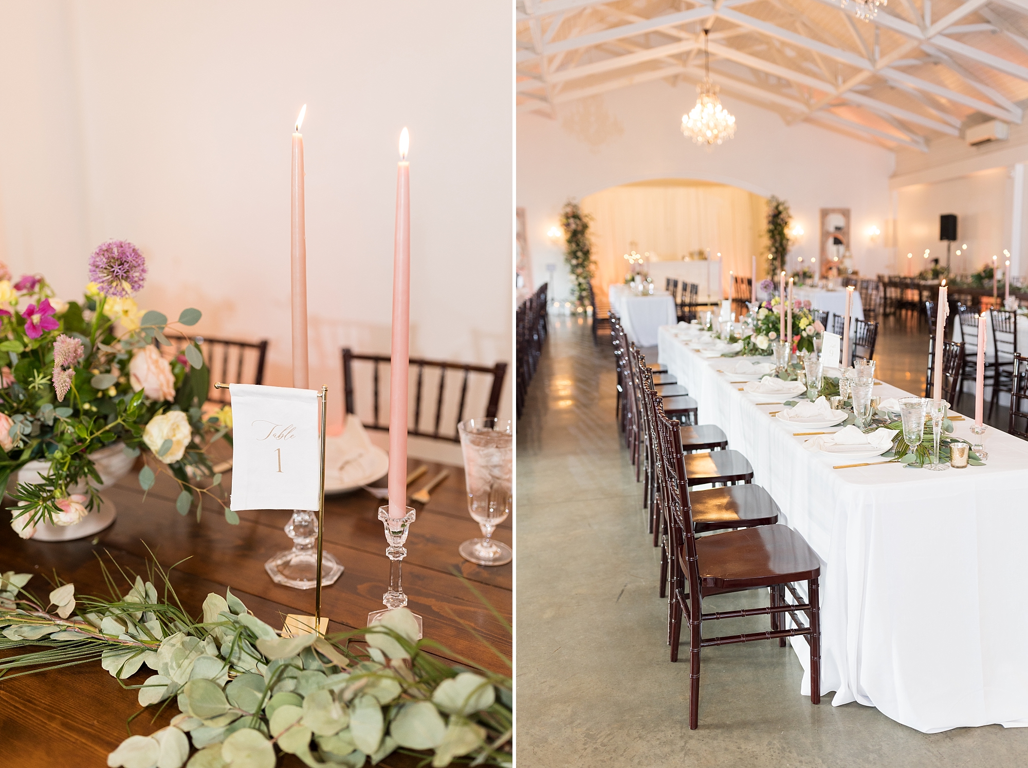 Reception details in the Carriage house | Merrimon Wynne Wedding | Sarah Hinckley Photography | Raleigh NC Wedding Photographer