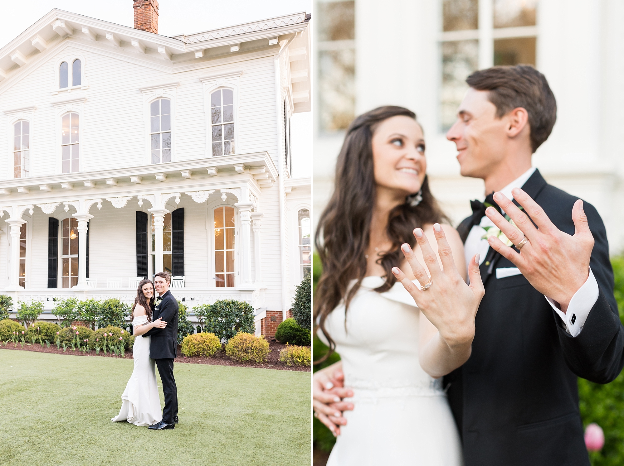 Bride and groom portraits at Merrimon-Wynne  | Merrimon Wynne Wedding | Sarah Hinckley Photography | Raleigh NC Wedding Photographer