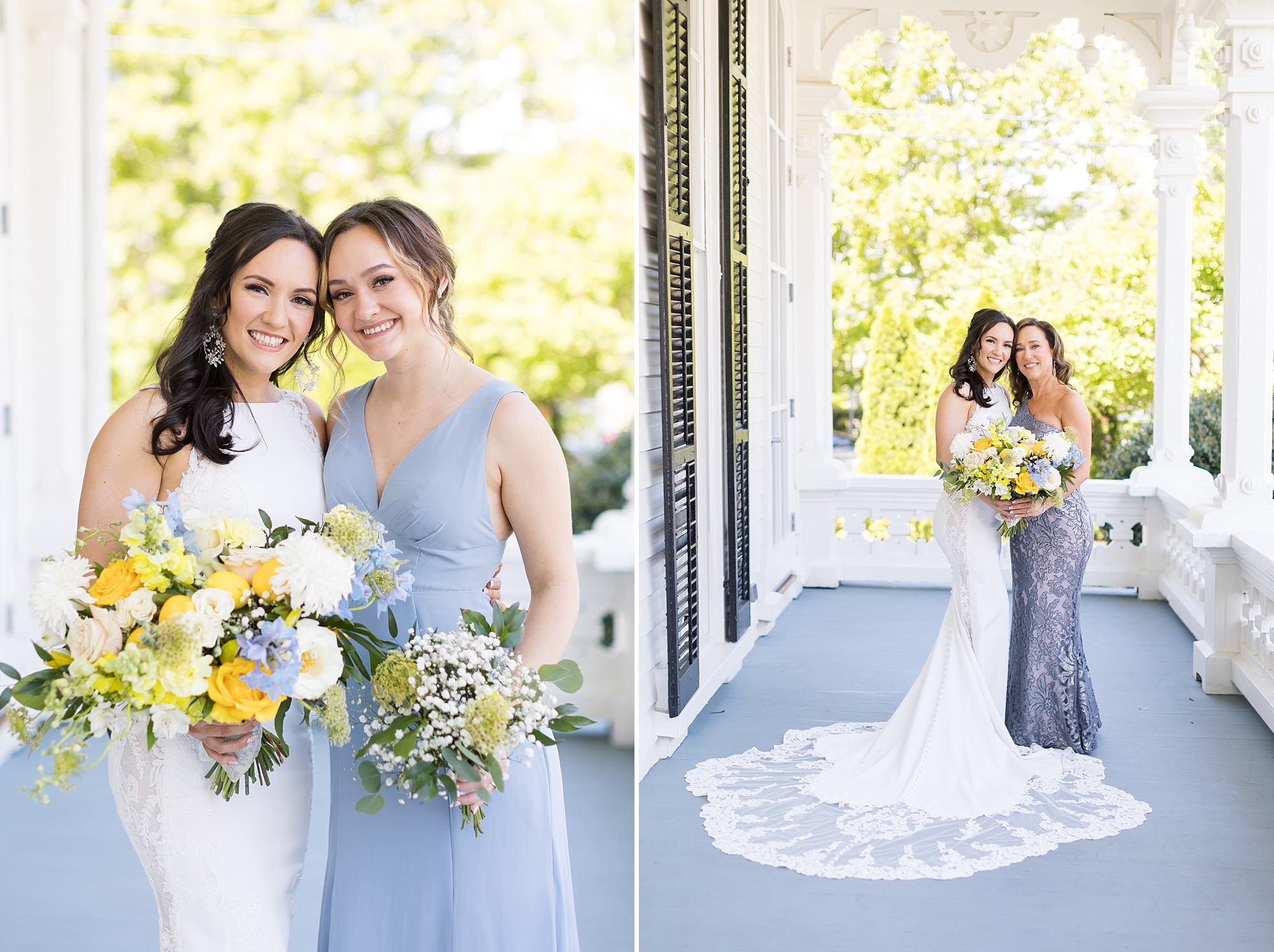 Bride with her mom | Raleigh NC Wedding Photographer
