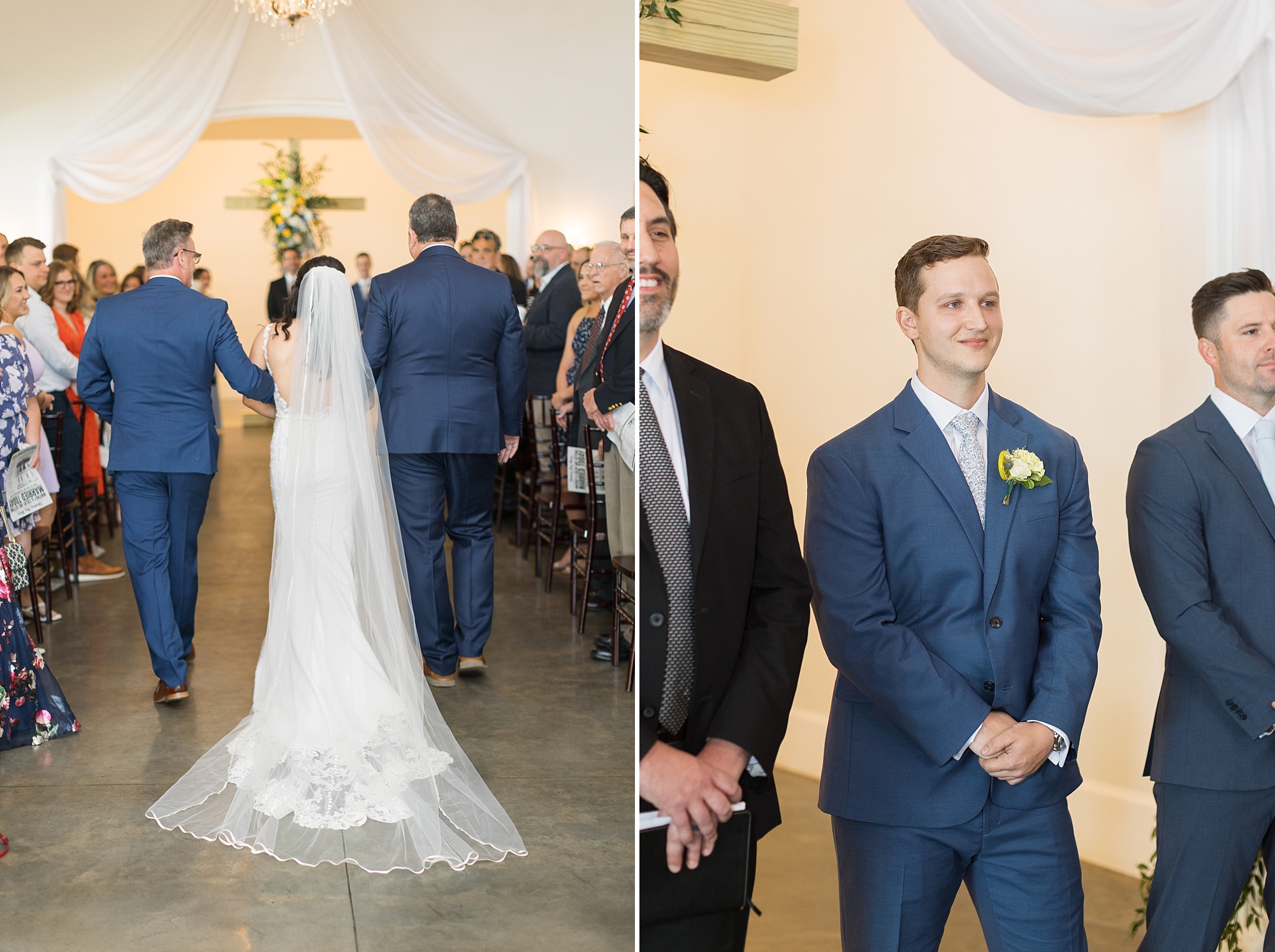Groom's first look | Raleigh NC Wedding Photographer