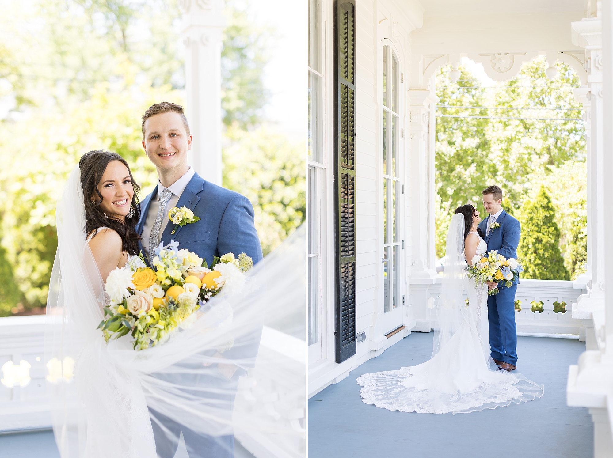 Bride wearing veil | Raleigh NC Wedding Photographer