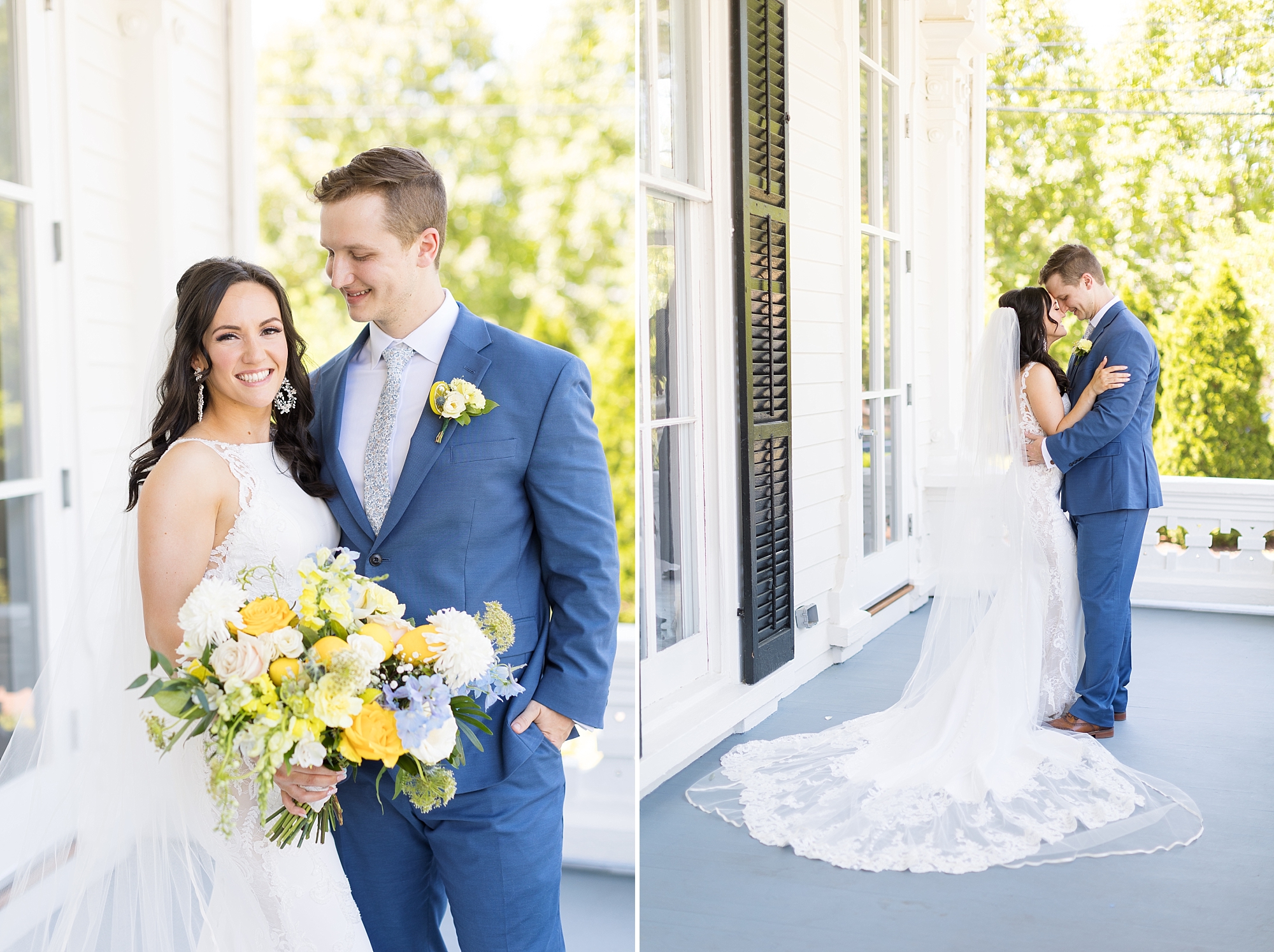 bride and groom at wedding venue | Raleigh NC Wedding Photographer