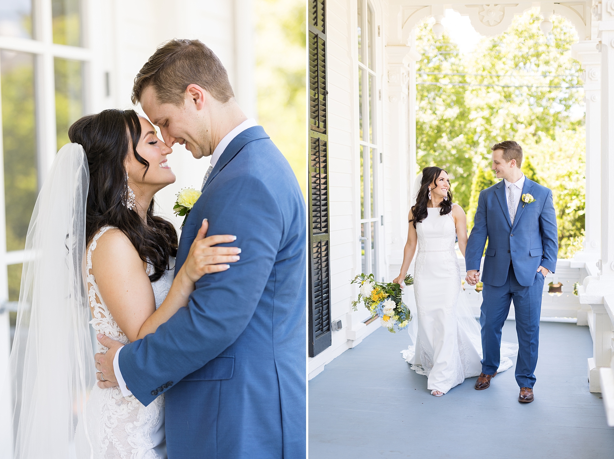 close up of bride and groom  | Raleigh NC Wedding Photographer