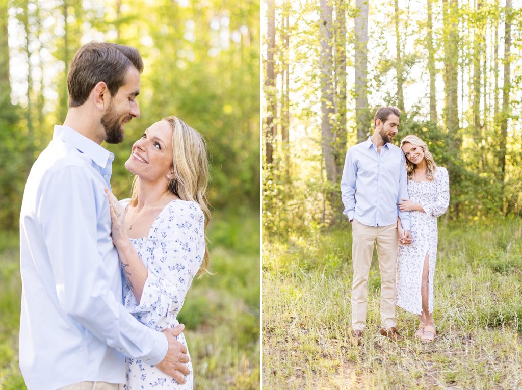 engagement session on the way to Catawba River  | Raleigh NC Wedding Photographer
