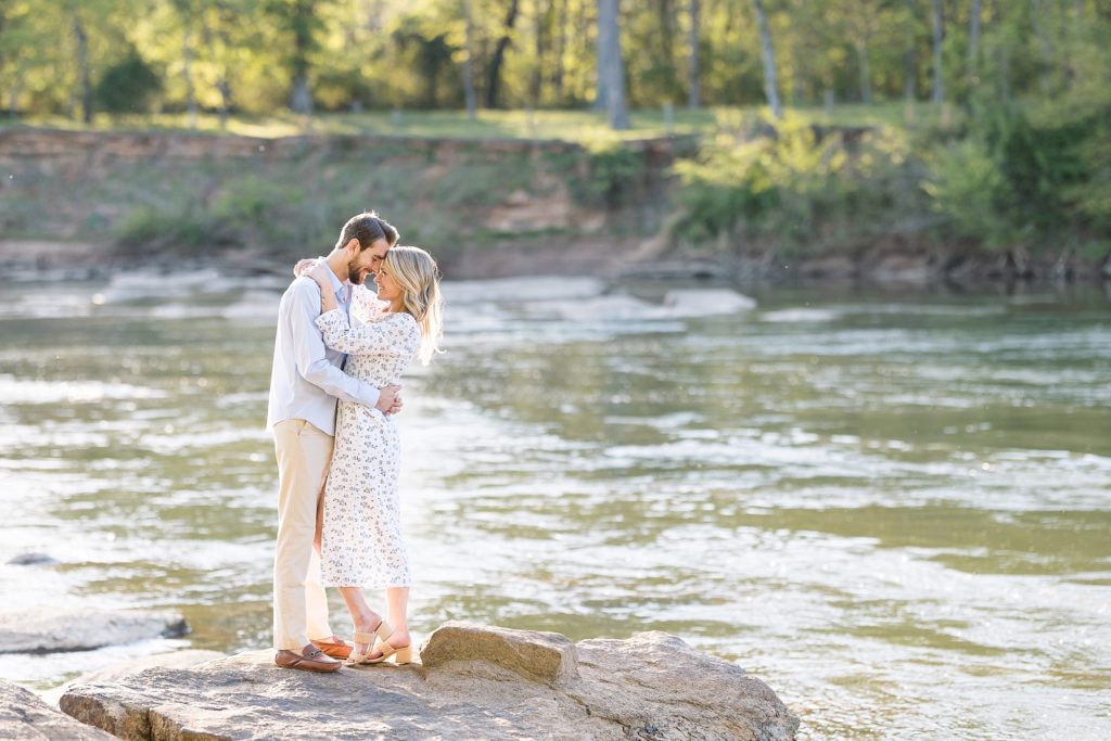 Catawba River Engagement photos  | Raleigh NC Wedding Photographer