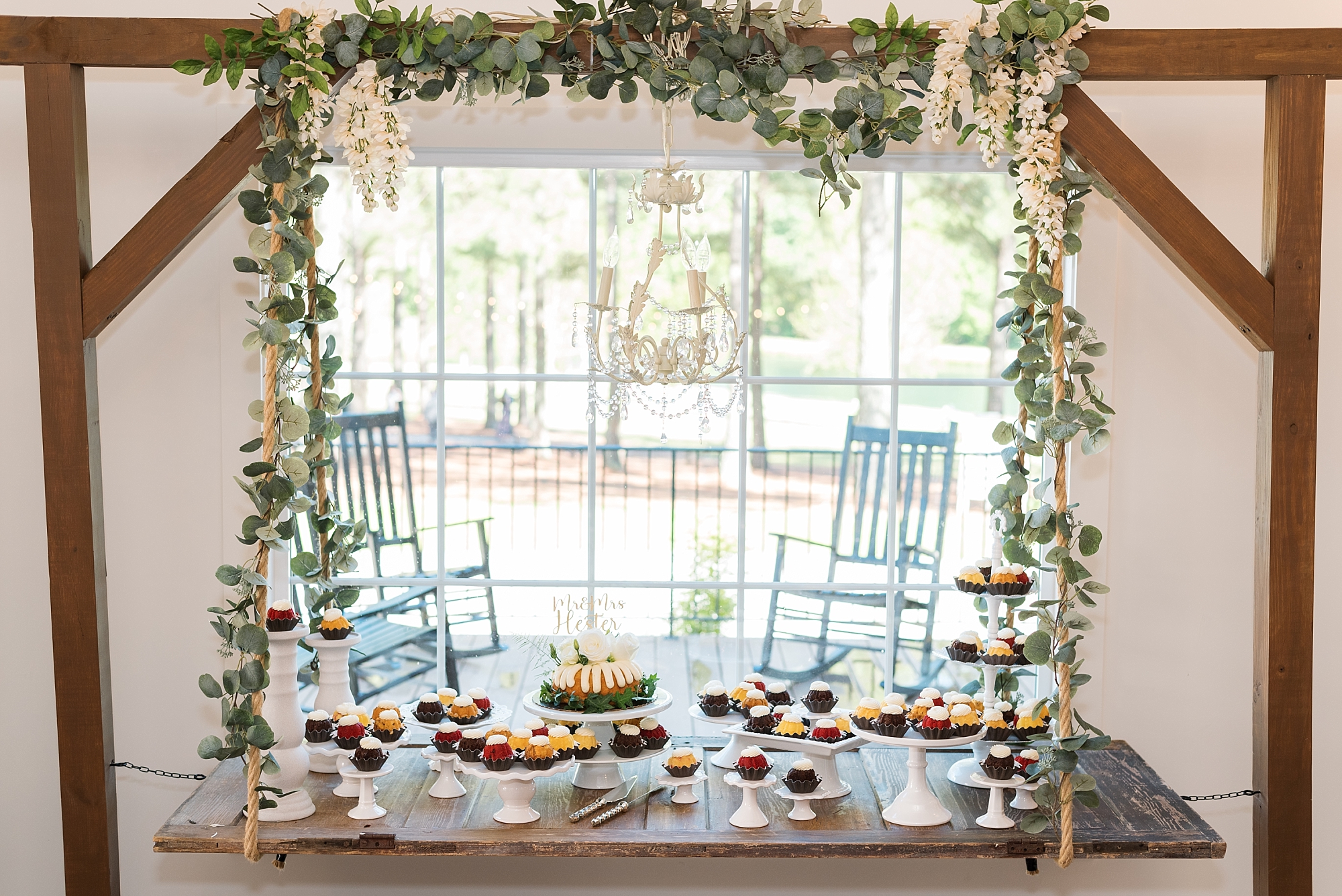 Mini cupcake dessert table | Raleigh NC Wedding photographer