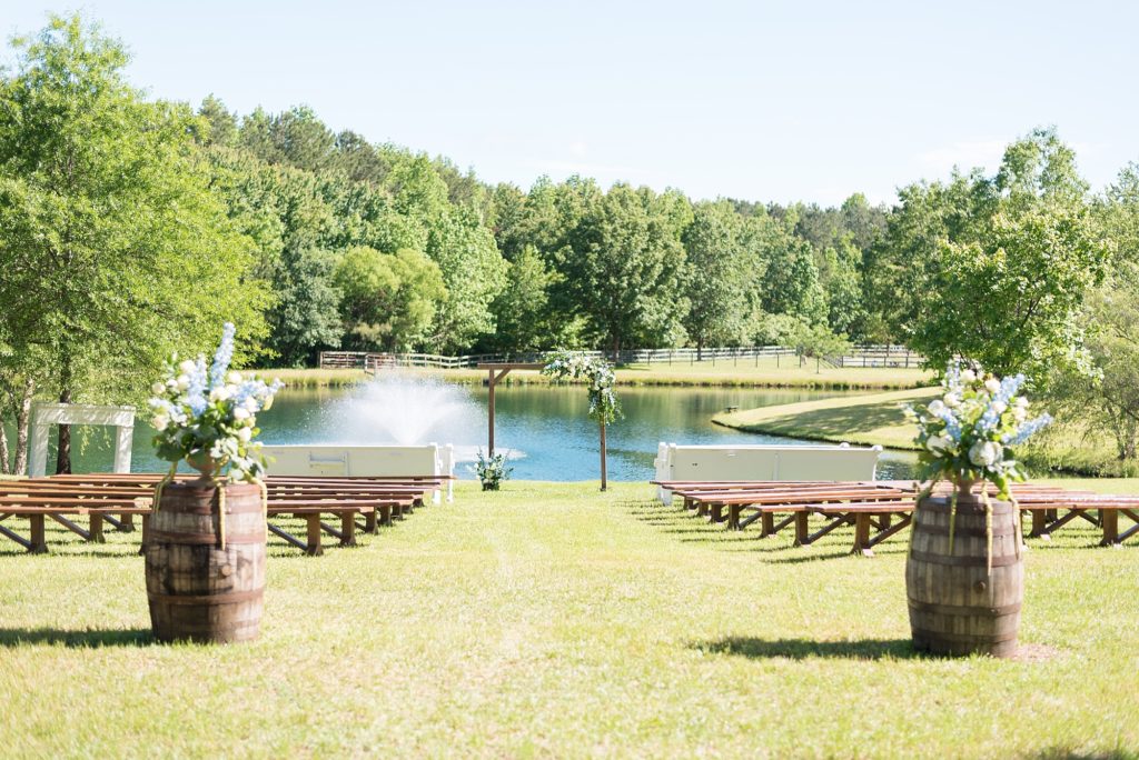 wedding ceremony at Southern Grace Farms | Raleigh NC Wedding photographer