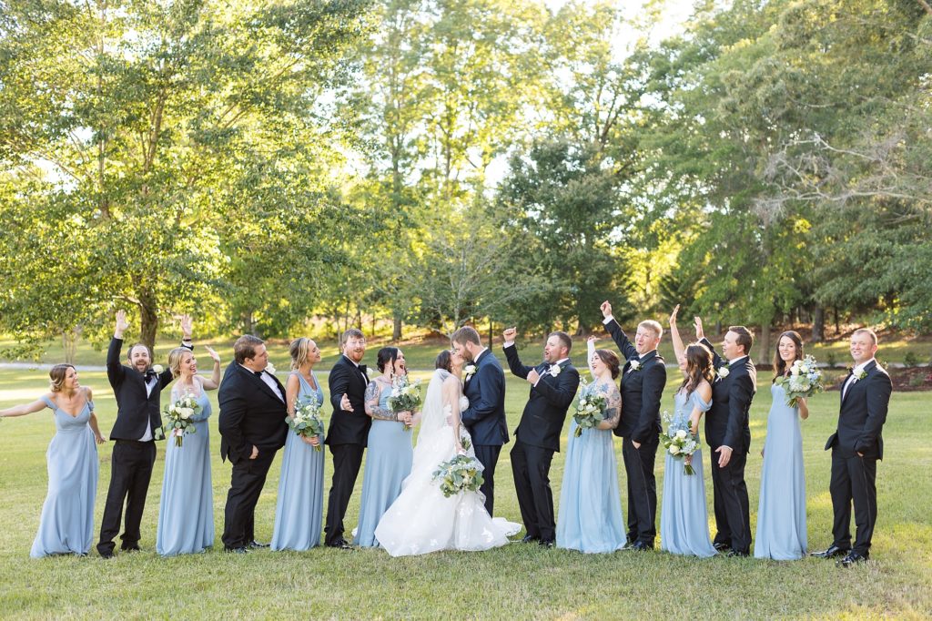 wedding party celebrate  | Raleigh NC Wedding photographer