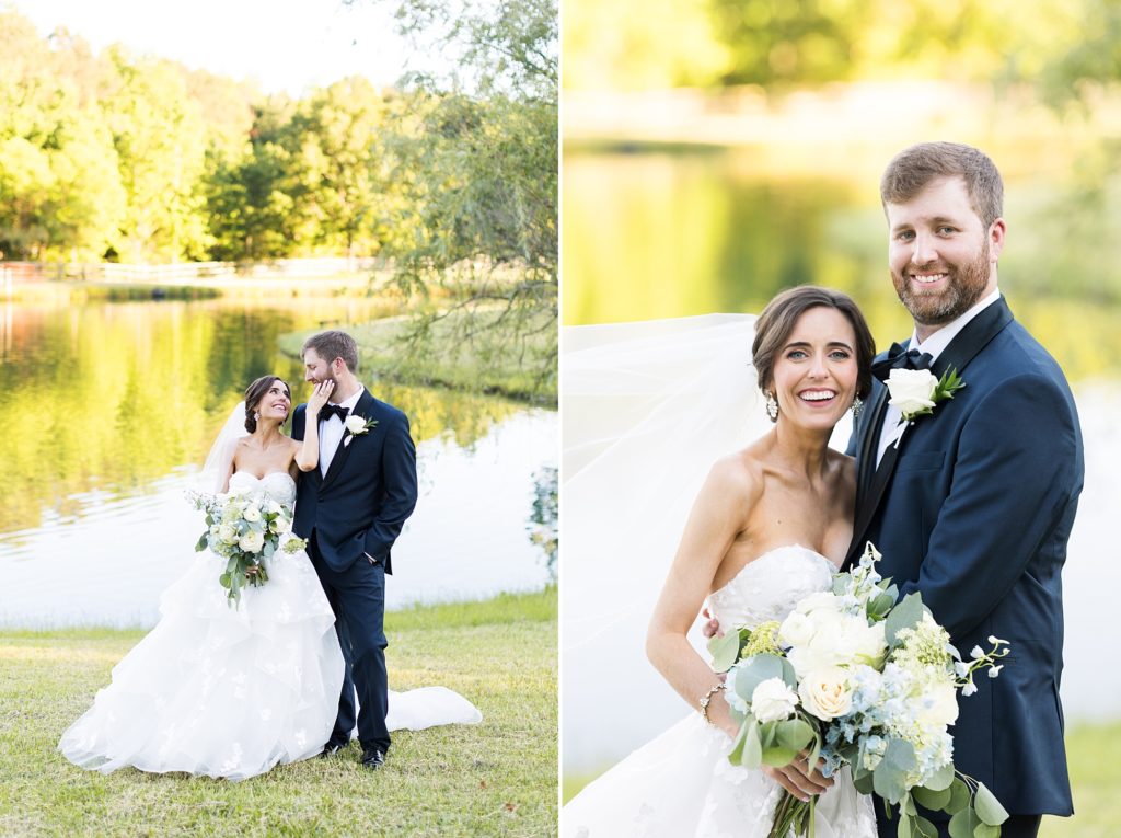 smiling bride and groom | Raleigh NC Wedding photographer
