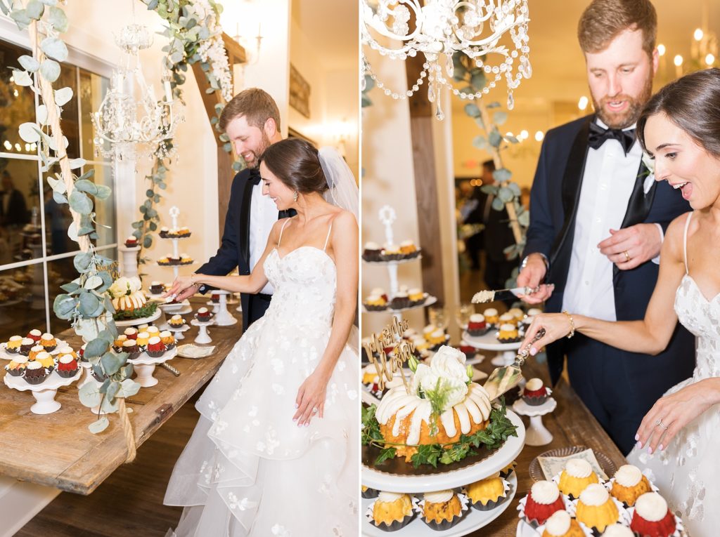 Cake cutting | Raleigh NC Wedding photographer