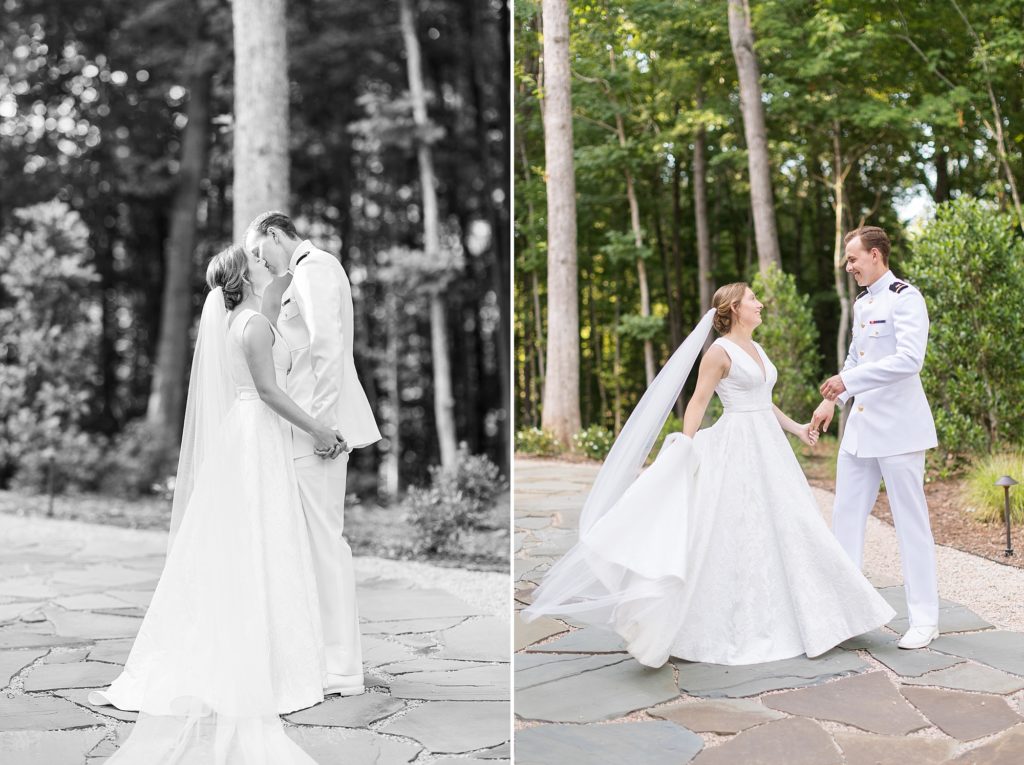 Bride and groom wedding day portraits at Carolina Grove | Raleigh NC Wedding Photographer | Sarah Hinckley Photography