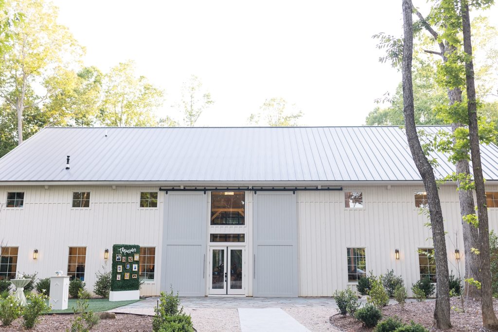 Modern luxury white barn for weddings in Hillsborough | Carolina Grove | Raleigh NC Wedding Photographer | Sarah Hinckley Photography