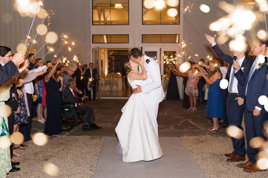 Sparkler exit at Carolina Grove | Raleigh NC Wedding Photographer | Sarah Hinckley Photography