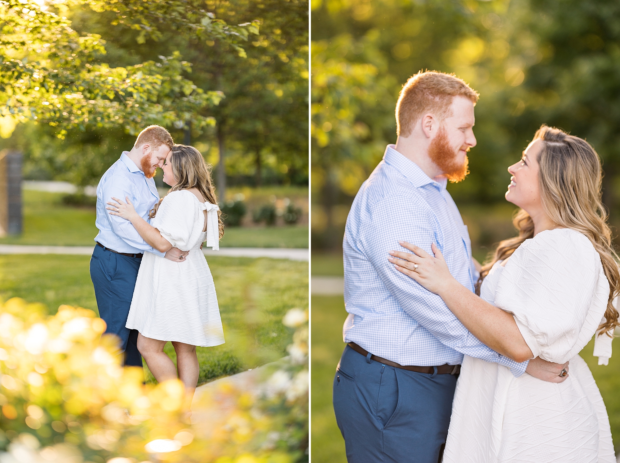 Engagement photos at Golden Hour | Raleigh NC Engagement Photographer