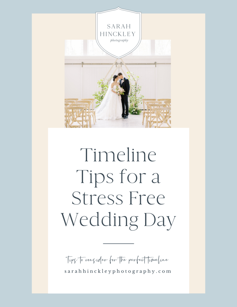 Free download for timeline tips for a stress free wedding day | Raleigh NC Wedding Photographer