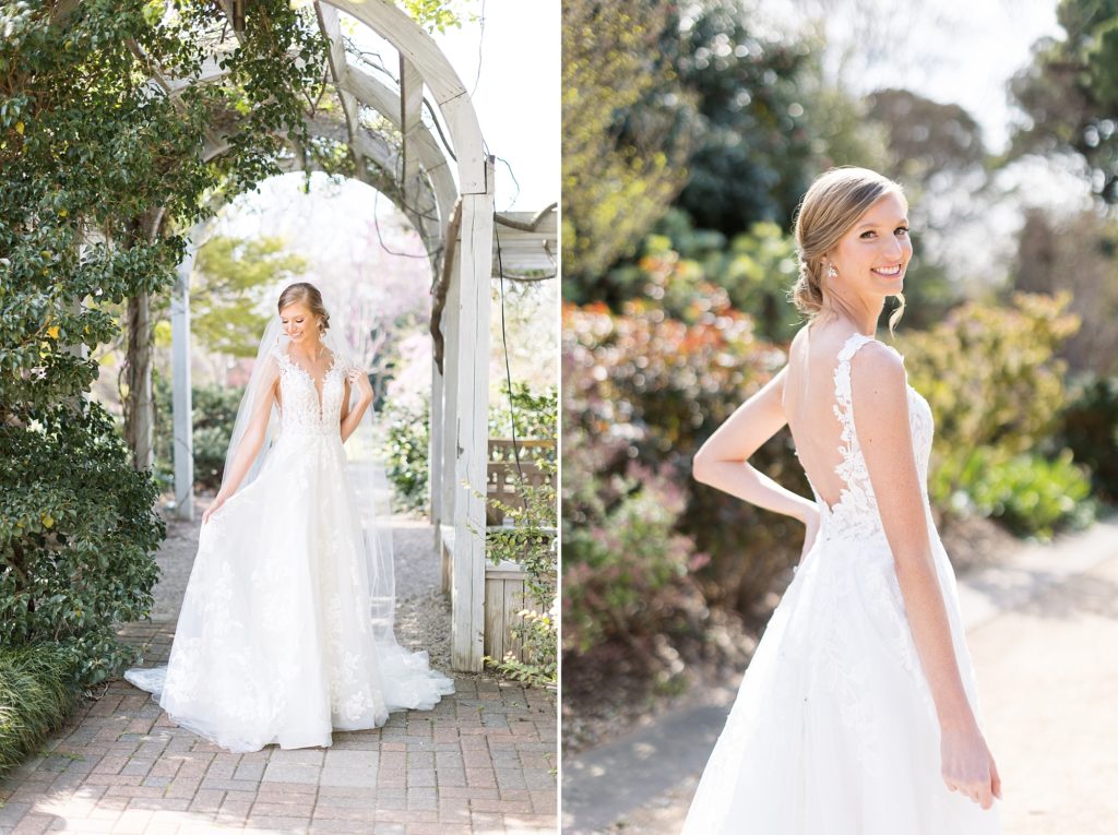 Bride smiling  | Raleigh wedding & bridal portrait photography