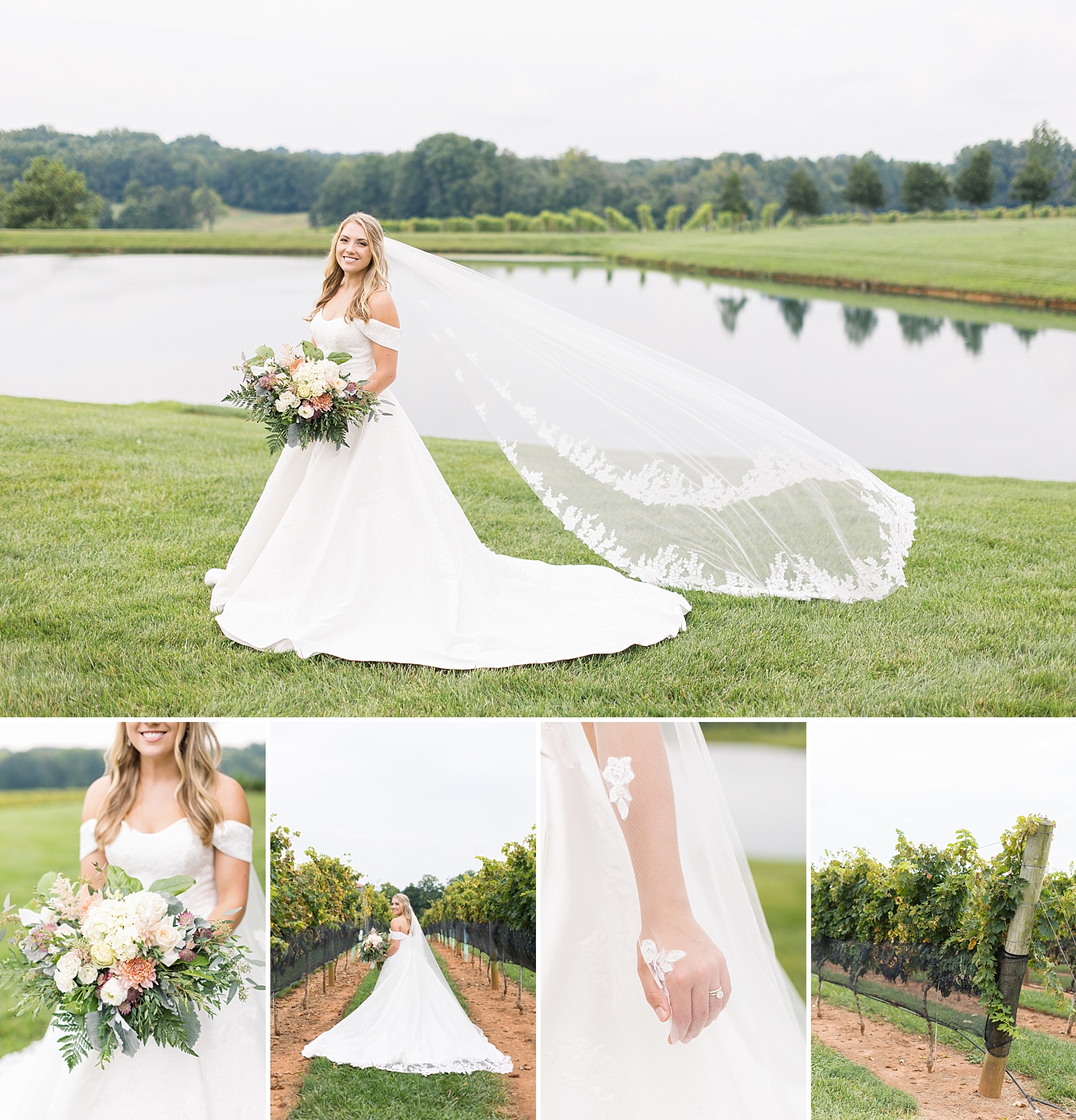 classy and elegant bridal portraits  Childress Vineyards   | NC Wedding Photographer | VA wedding photographer | Vineyard Weddings