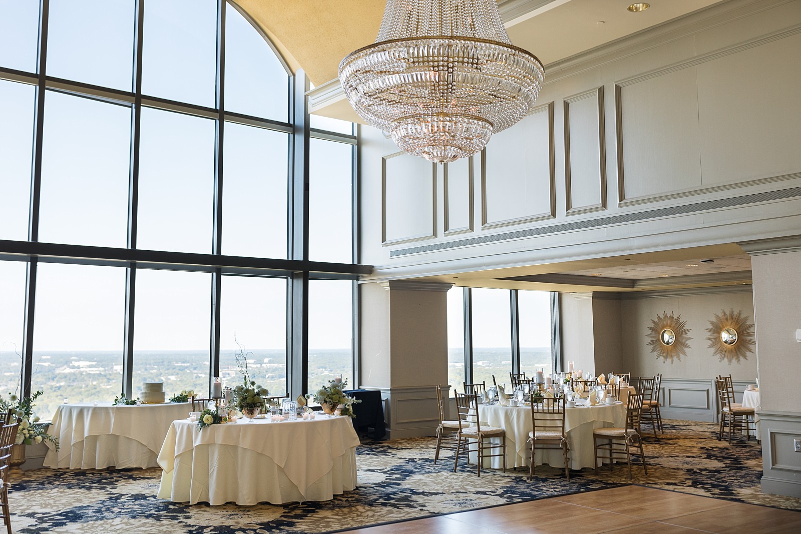 View from reception at City Club | Raleigh Wedding Photographer Sarah Hinckley