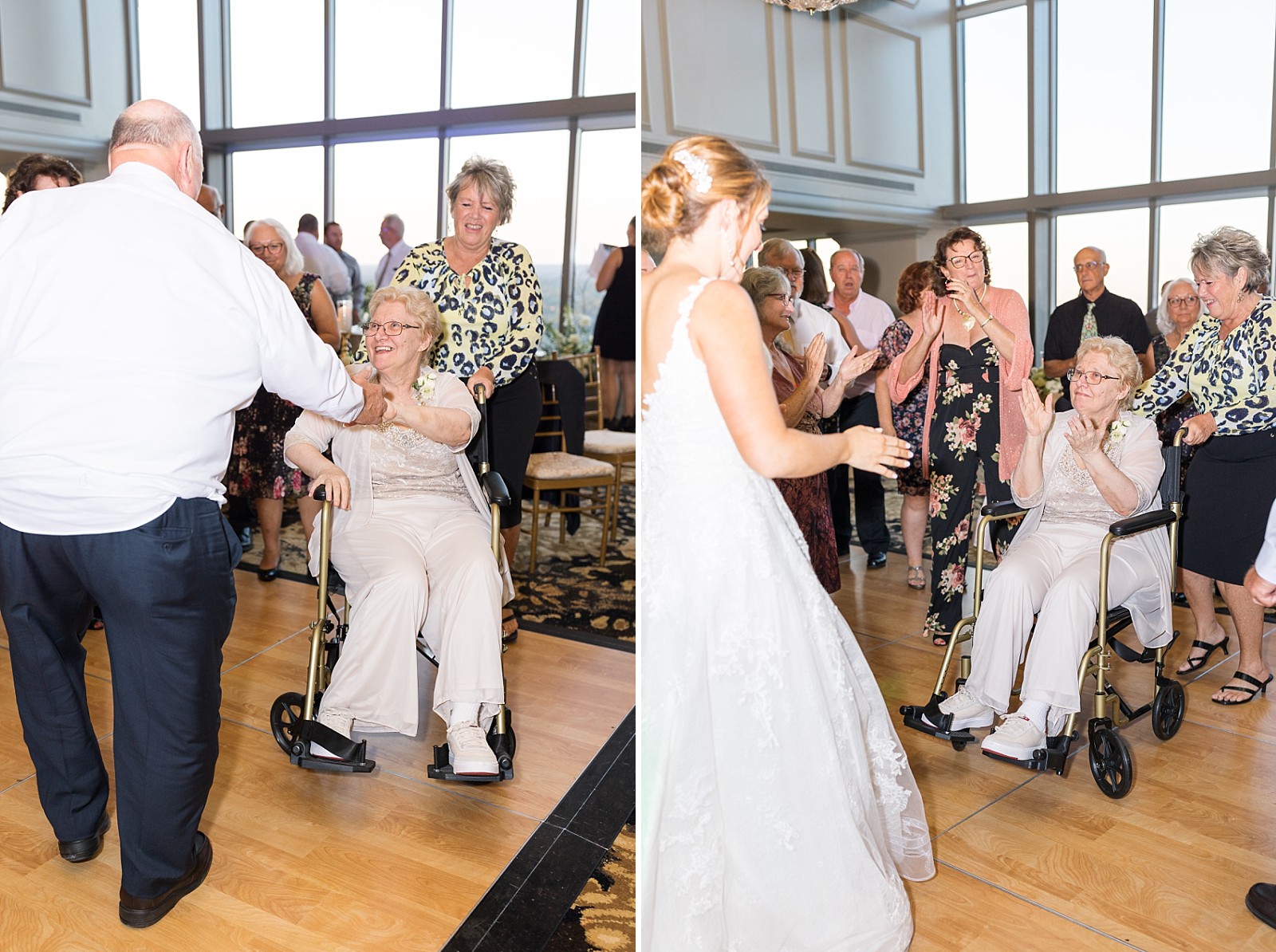 Bride dancing with wedding guests | Raleigh Wedding Photographer Sarah Hinckley